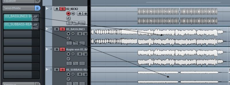 Sidechain in Cubasse